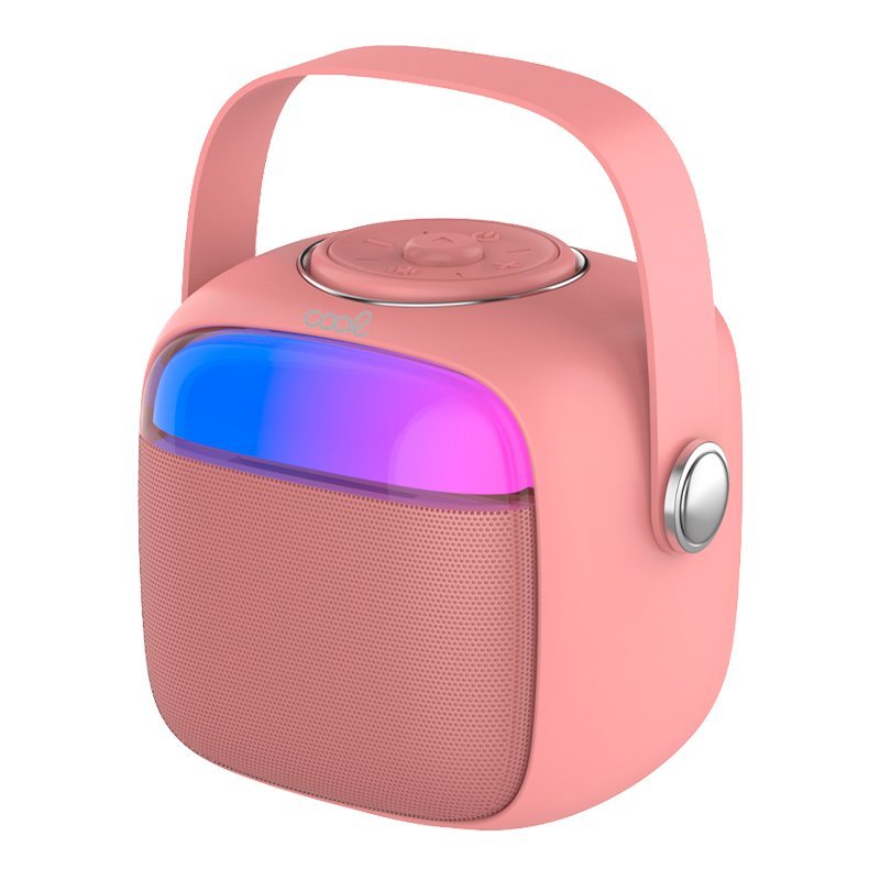 Altavoz Bluetooth Universal Música 6W COOL Mini Karaoke + 1 Micrófono Rosa - Imagen 2