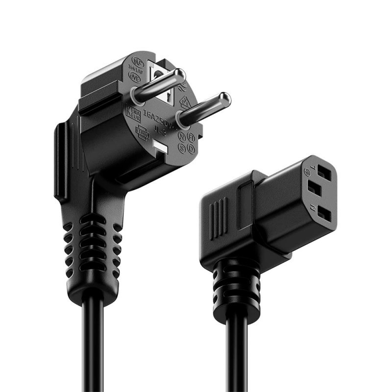 Cable Red Corriente Universal Alimentación (1.8 metros) Angular COOL - Imagen 2