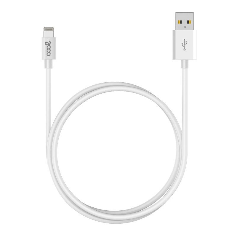 Cable USB Compatible COOL Lightning para iPhone / iPad (3 metros) Blanco - Imagen 3