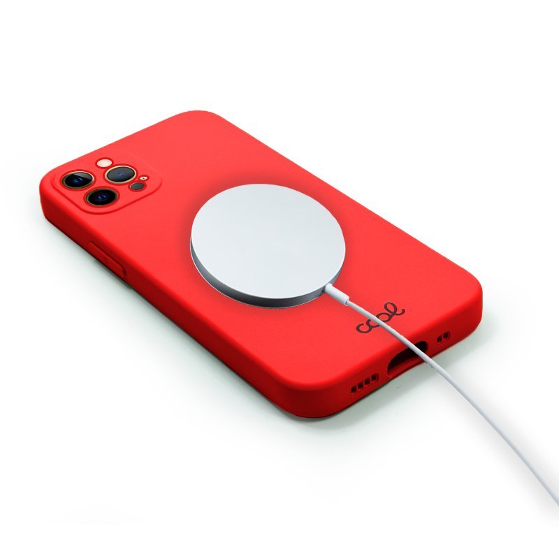 Carcasa COOL Para iPhone 14 Pro Magnética Cover Rojo - Imagen 3