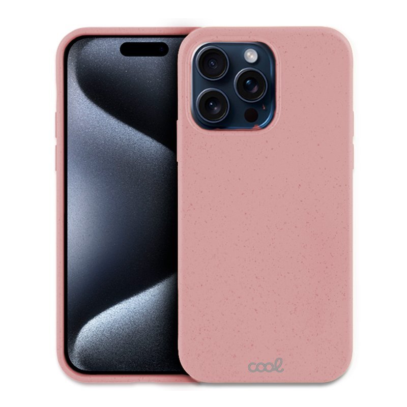 Carcasa COOL para iPhone 15 Pro Eco Biodegradable Rosa - Imagen 3
