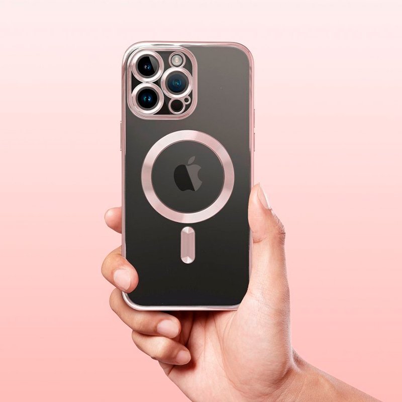 Carcasa COOL para iPhone 17 Magnética Borde Rosa - Imagen 3