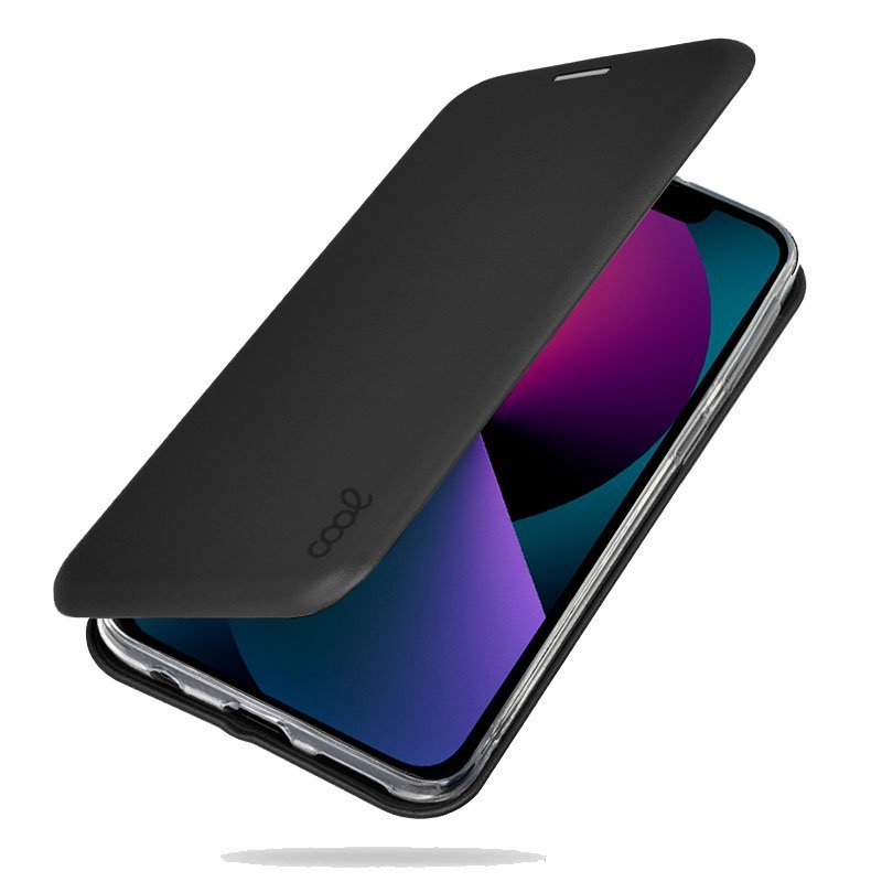 Funda COOL Flip Cover para iPhone 13 mini Elegance Negro - Imagen 3