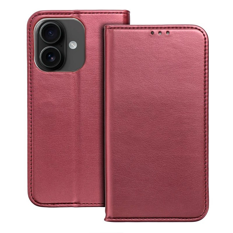 Funda COOL Flip Cover para iPhone 16 Liso Burgundy - Imagen 2