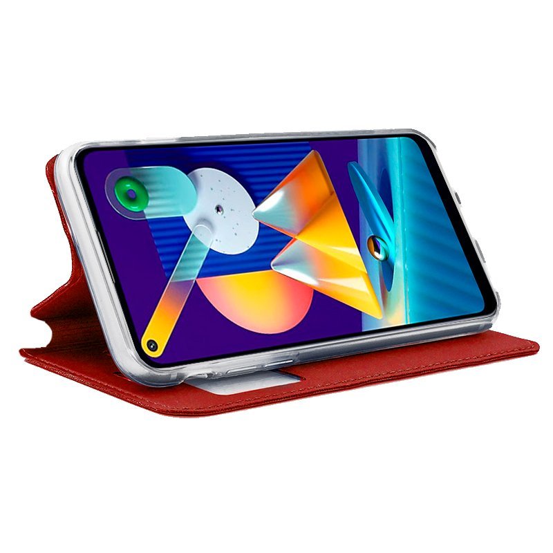 Funda COOL Flip Cover para Samsung M115 Galaxy M11 / A11 Liso Rojo - Imagen 2