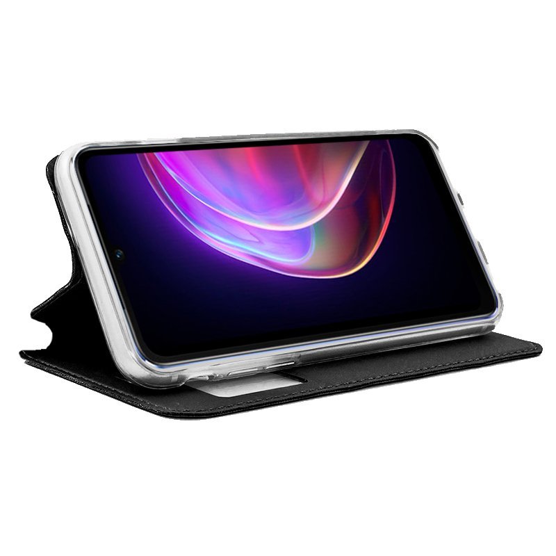 Funda COOL Flip Cover para Vivo V21 5G Liso Negro - Imagen 2