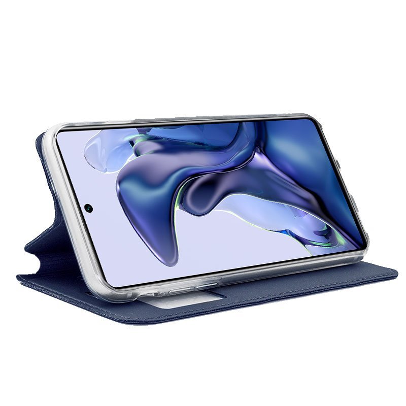 Funda COOL Flip Cover para Xiaomi 11T / 11T Pro Liso Azul - Imagen 2