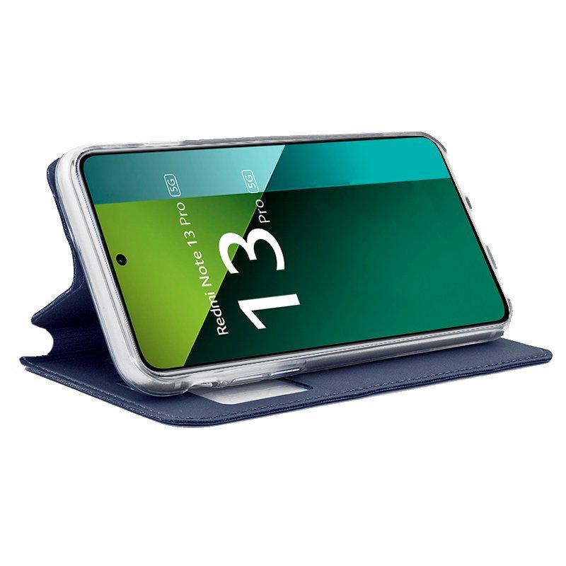 Funda COOL Flip Cover para Xiaomi Redmi Note 13 Pro 5G / Poco X6 5G Liso Azul - Imagen 2