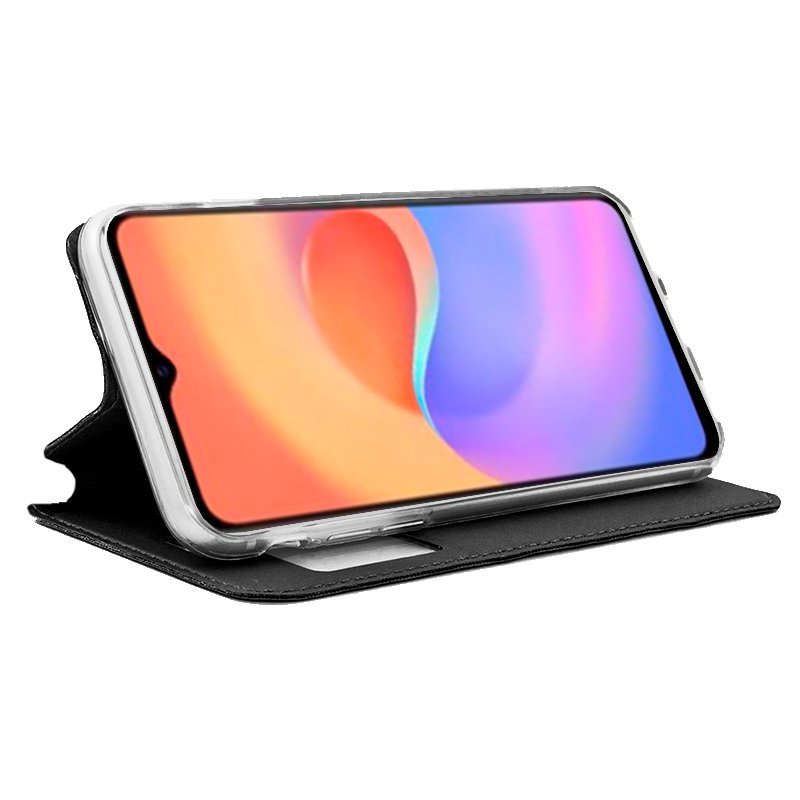 Funda COOL Flip Cover para ZTE Blade A52 Liso Negro - Imagen 2
