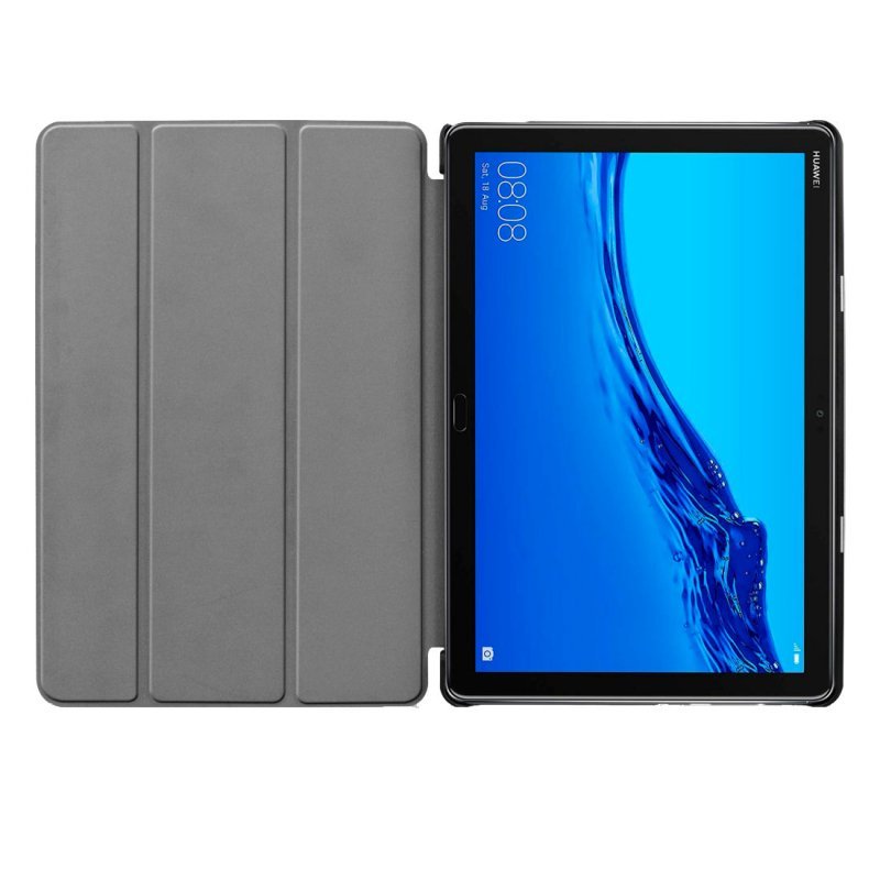Funda COOL para Huawei Mediapad M5 Lite Polipiel Liso Negro 10.1 pulg - Imagen 3