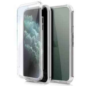 Funda COOL Silicona 3D para iPhone 11 Pro Max (Transparente Frontal + Trasera)