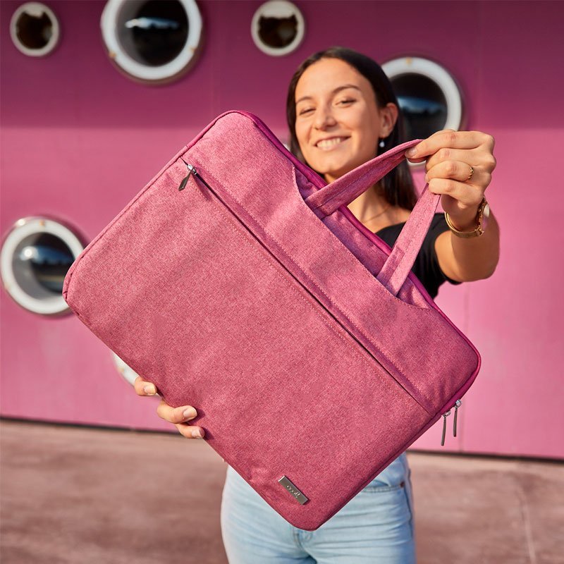 Maletín Ordenador Portátil 15-17 Pulgadas COOL Sigma Rosa - Imagen 2