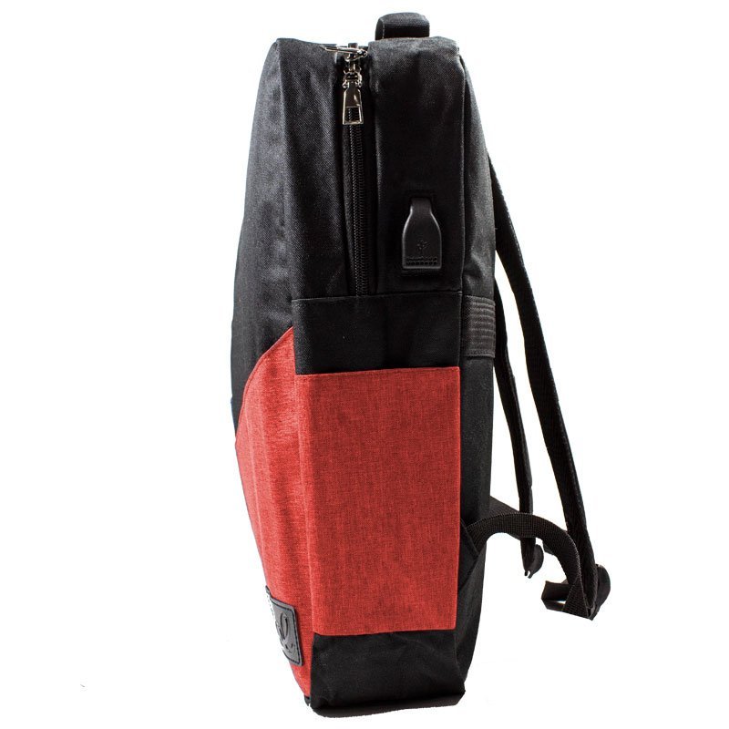 Mochila Ordenador Portátil 15-16 Pulg COOL Portland Negro-Rojo - Imagen 3