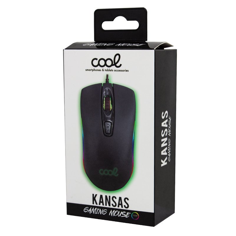 Ratón USB Gaming (Iluminación) COOL Kansas Negro - Imagen 2
