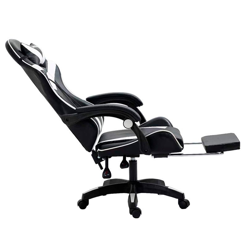Sillón Gaming Premium COOL Rest Negro-Blanco (Reposapiés) - Imagen 3