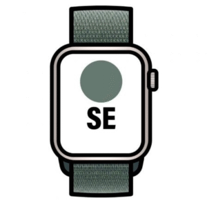 Apple Watch SE/ GPS/ 40mm/ Caja de Aluminio Blanco Estrella/ Correa Loop Deportiva Verde Lago