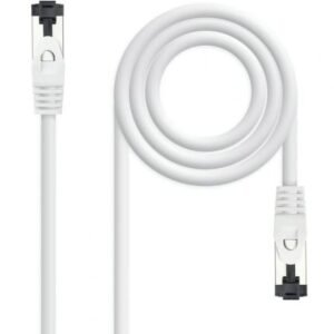 Cable de Red RJ45 SSTP Nanocable 10.20.2000-L25-W Cat.8.1/ 25cm/ Blanco