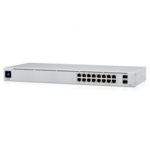 Switch Gestionable Ubiquiti USW-16-POE 16 Puertos/ RJ-45 Gigabit 10/100/1000/ SFP/ PoE+