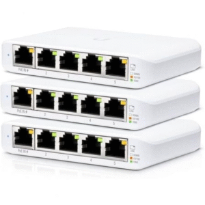 Switch Gestionado Ubiquiti USW-Flex Mini 5 Puertos/ RJ45 10/100/1000 PoE/ Pack 3 uds