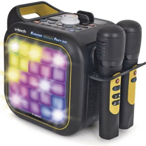Altavoz con Bluetooth Vtech Karaoke light party Duo Golden edition/ Incluye 2 microfonos