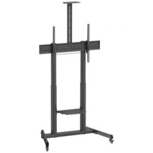 Soporte de Suelo Inclinable con Ruedas y Manivela Aisens FT100TE-403 para TV 60-100"/ hasta 100kg